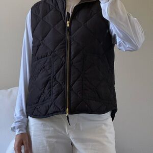 J.Crew Black Quilted Vest